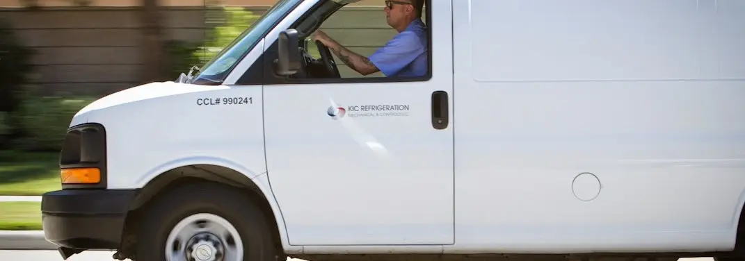 KIC Refrigeration service vehicle serving Elk City area